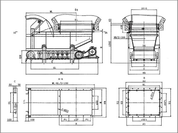 扇形閥門(mén)帶式（甲帶）給料機(jī)的承載能力較強(qiáng)、噪音低、整機(jī)使用壽命長(zhǎng)