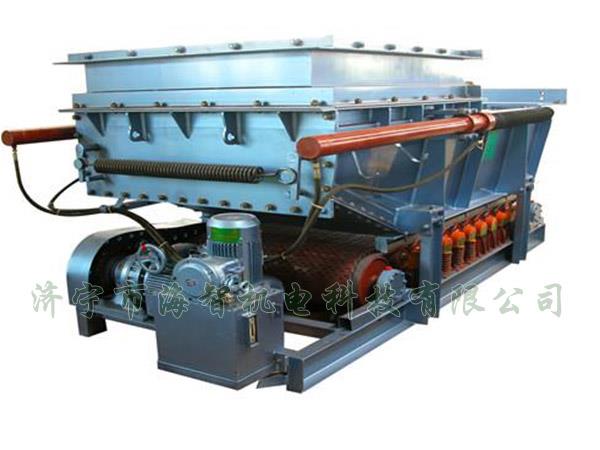 它將帶式（甲帶）給料機(jī)的手動(dòng)檢修閘門改為電動(dòng)、液動(dòng)或氣動(dòng)控制閥門，增大了閘門推力